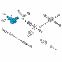 OEM 1998 Nissan Frontier Final Drive Assy-Front Diagram - 38500-67G17