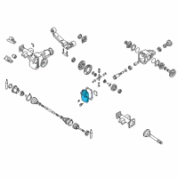 OEM 1999 Nissan Frontier Cover Front Final Drive Diagram - 38350-01G00