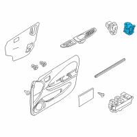 OEM Nissan Sentra Switch Assy-Power Window Diagram - 25411-5M000
