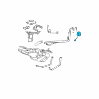 OEM 2010 Pontiac G6 Cap, Fuel Tank Filler Diagram - 15896222