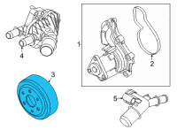 OEM 2022 Ford Bronco Sport Pulley Diagram - GN1Z-8509-A