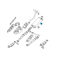 OEM Nissan Mounting-Exhaust, Rubber Diagram - 20651-EA000