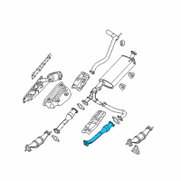 OEM 2020 Nissan Frontier Front Exhaust Tube Assembly Diagram - 20020-9CD0A