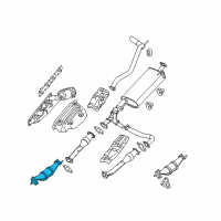OEM 2014 Nissan Frontier Three Way Catalytic Converter Diagram - 208A2-9BF0A