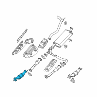 OEM 2010 Nissan Xterra Three Way Catalytic Converter Diagram - 208A2-ZP51C
