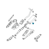 OEM 2018 Nissan Frontier Mounting-Exhaust, Rubber Diagram - 20651-EA010