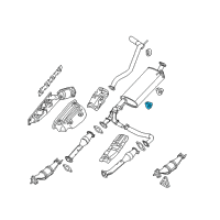 OEM 2019 Nissan Frontier Mounting-Exhaust, Rubber Diagram - 20651-EA010