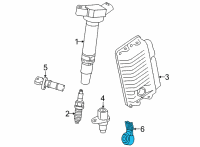 OEM 2022 Lexus NX350 SENSOR, KNOCK CONTRO Diagram - 89615-78010