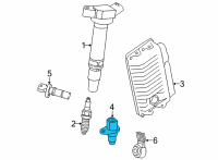 OEM 2022 Lexus NX350h Crankshaft Position Sensor Diagram - 9091905095
