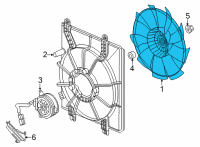 OEM 2022 Honda Civic FAN, COOLING Diagram - 19020-64A-A01