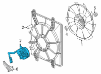 OEM 2022 Honda Civic MOTOR, COOLING FAN Diagram - 19030-64A-A01