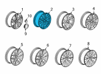 OEM Cadillac CT4 Wheel Diagram - 84169699