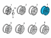 OEM 2020 Cadillac CT4 Wheel Diagram - 84169697