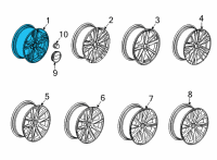 OEM Cadillac CT4 Wheel Diagram - 84319210