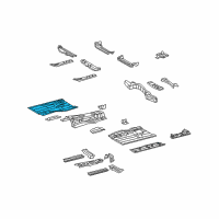 OEM 2009 Lexus GS450h Pan, Front Floor, RH Diagram - 58111-30450
