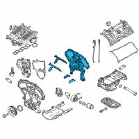 OEM Infiniti Q50 Cover Assy-Front Diagram - 13500-JK24B