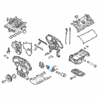 OEM 2011 Infiniti FX35 Gasket-Oil Filter To Cylinder Block Diagram - 15239-JK20A