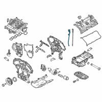 OEM 2015 Infiniti Q50 Guide-Oil Level Diagram - 11150-4GA0A