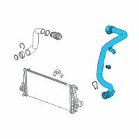 OEM 2018 Chevrolet Equinox Air Outlet Tube Diagram - 84836352