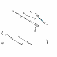 OEM 1998 Nissan Pathfinder Pinion Assy-Power Steering Diagram - 49220-0W000