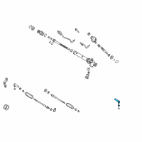 OEM 2005 Infiniti Q45 Socket Kit-Tie Rod, Outer Diagram - 48520-0P726