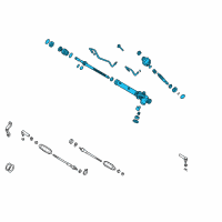 OEM Nissan Pathfinder Gear Assy-Power Steering Diagram - 49200-0W010