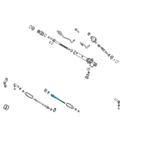 OEM 2000 Infiniti QX4 Socket Kit-Tie Rod Inner Diagram - 48521-0W025