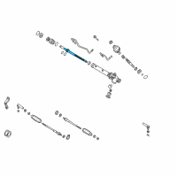 OEM 2003 Infiniti QX4 Power Steering Rack Assembly Diagram - 49271-0W000