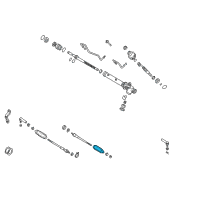 OEM 1999 Infiniti QX4 Boot Kit-Power Steering Gear Diagram - 48203-0W025