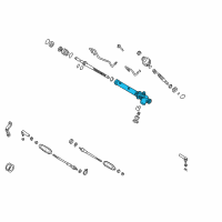 OEM Nissan Pathfinder Housing & Cylinder Assy-Power Steering Diagram - 49311-0W010