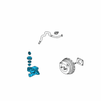 OEM 2006 Honda CR-V Master Cylinder Assembly Diagram - 46100-S9A-A62