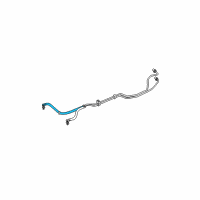 OEM 2003 Jeep Wrangler Hose-Transmission Oil Cooler Diagram - 5093942AA