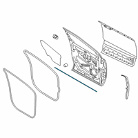 OEM Lincoln MKX Lower Weatherstrip Diagram - FA1Z-5820759-B