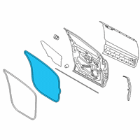 OEM Lincoln Nautilus Door Weatherstrip Diagram - FA1Z-5820531-A