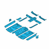 OEM Hyundai Elantra Panel Assembly-Floor, Center Diagram - 65100-3Y500