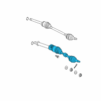 OEM Dodge Caliber Axle Half Shaft Diagram - 53010356AD