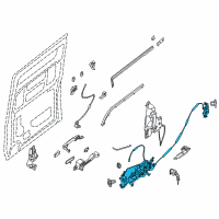 OEM Nissan Lock & Remote Control Assembly-Rear Door, RH Diagram - 82500-9JJ0B