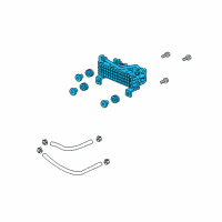 OEM Acura Cooler (Atf) Diagram - 25510-RK2-003