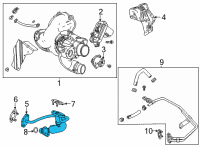 OEM Cadillac CT5 Oil Pipe Diagram - 55509707