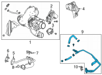 OEM 2020 Cadillac CT5 Hose & Tube Assembly Diagram - 55508983