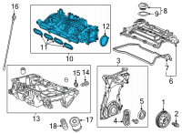 OEM Honda Civic MANIFOLD, IN Diagram - 17100-64A-004