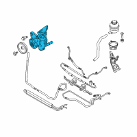 OEM BMW M3 Power Steering Pump Diagram - 32-41-2-283-002