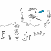 OEM 2013 Acura RDX Pipe, EGR Diagram - 17181-RCJ-A00