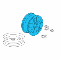 OEM 2018 Honda HR-V Wheel, Disk Al 17X Diagram - 42700-T7W-A82