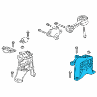 OEM Honda Insight Mounting, Transmission Diagram - 50850-TXM-A02