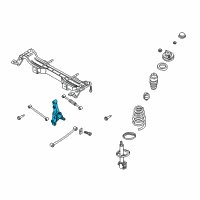OEM Kia Sephia Spindle Assembly, RH Diagram - 0K2A126110D