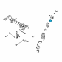 OEM 2004 Kia Spectra Rubber Seat Diagram - 0K2A128012