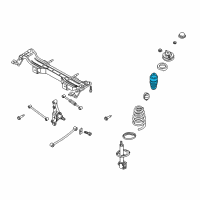 OEM 1999 Kia Sephia Rubber-SEAT/BOOT Diagram - 0G03028015B