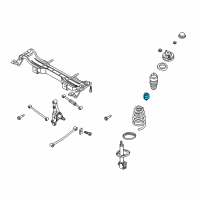 OEM 1998 Kia Sephia Bumper Stopper Diagram - 0K90028111A