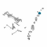 OEM 1998 Kia Sephia Rubber-Mounting, RH Diagram - 0K2NA28380